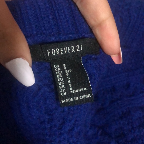 Knit purple forever 21 crop top - Picture 4 of 4